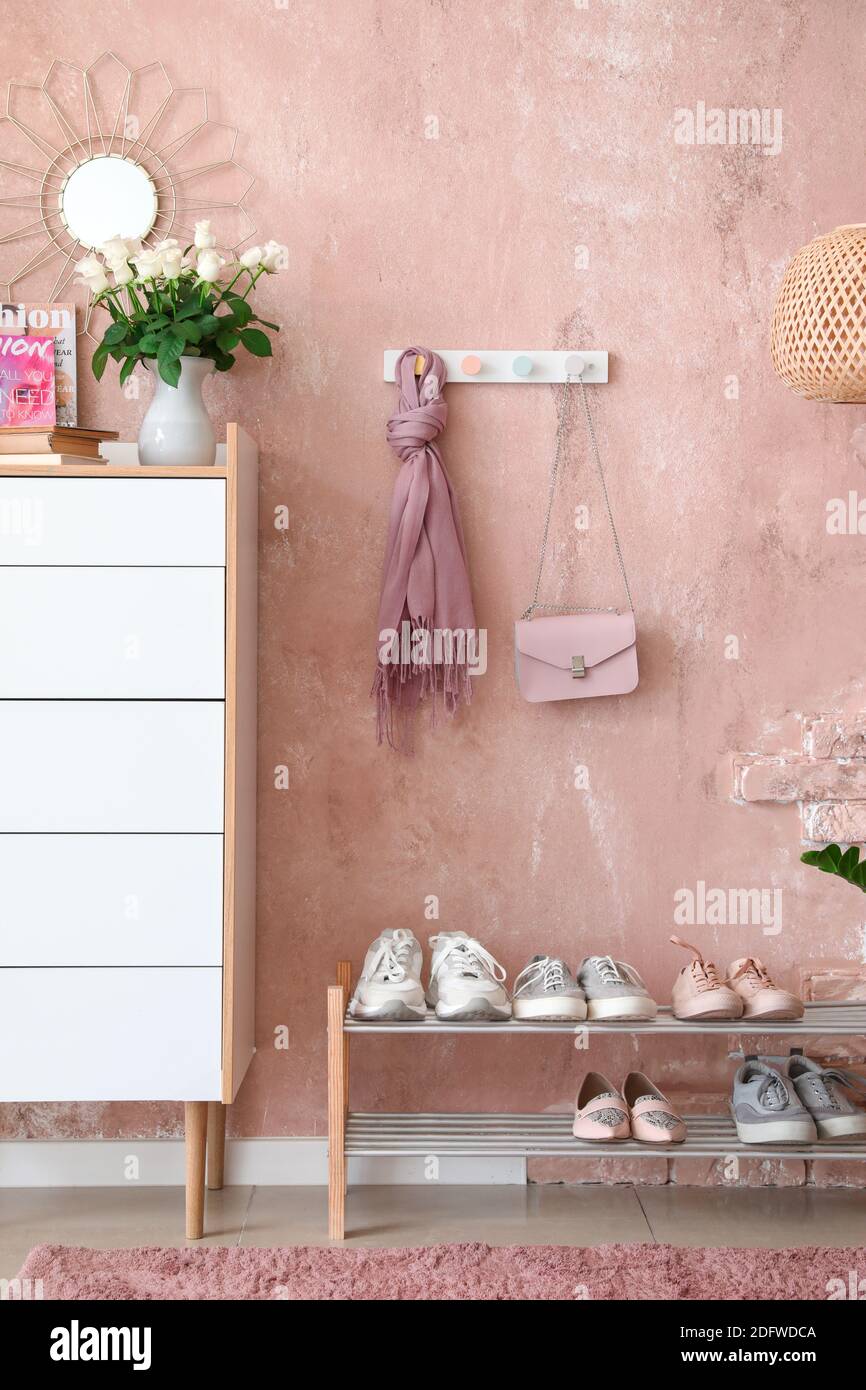 Stylish interior of modern hall Stock Photo - Alamy