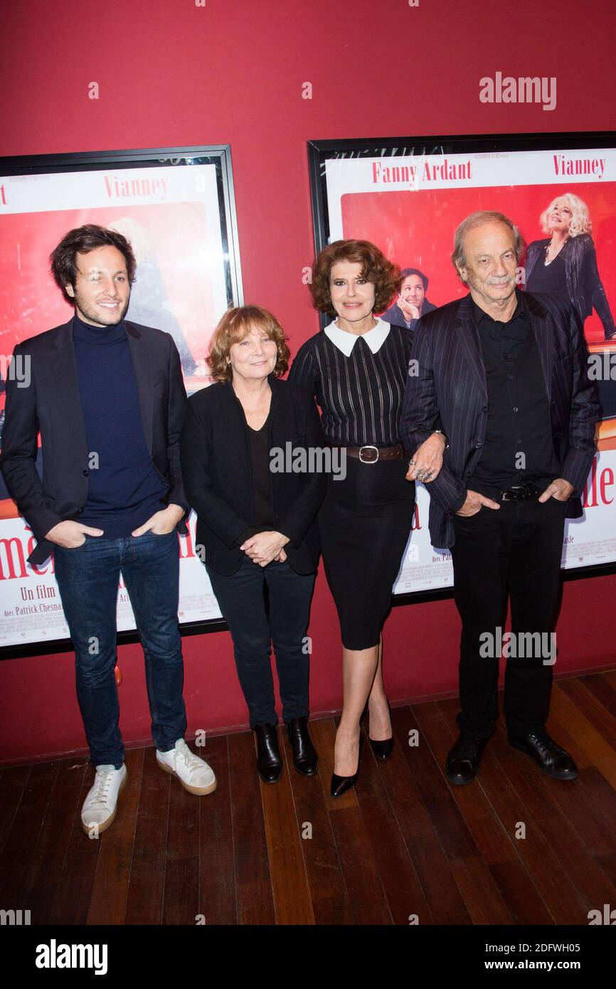 Vianney, Diane Kurys, Fanny Ardant, Patrick Chesnais attends 