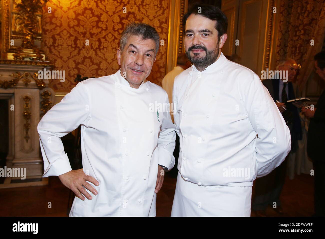 Regis Marcon and Jean-Francois Piege attending the 'La Liste' Awards held at Quai d'Orsay in Paris, France on December 03, 2018. Photo by Jerome Domine/ABACAPRESS.COM Stock Photo