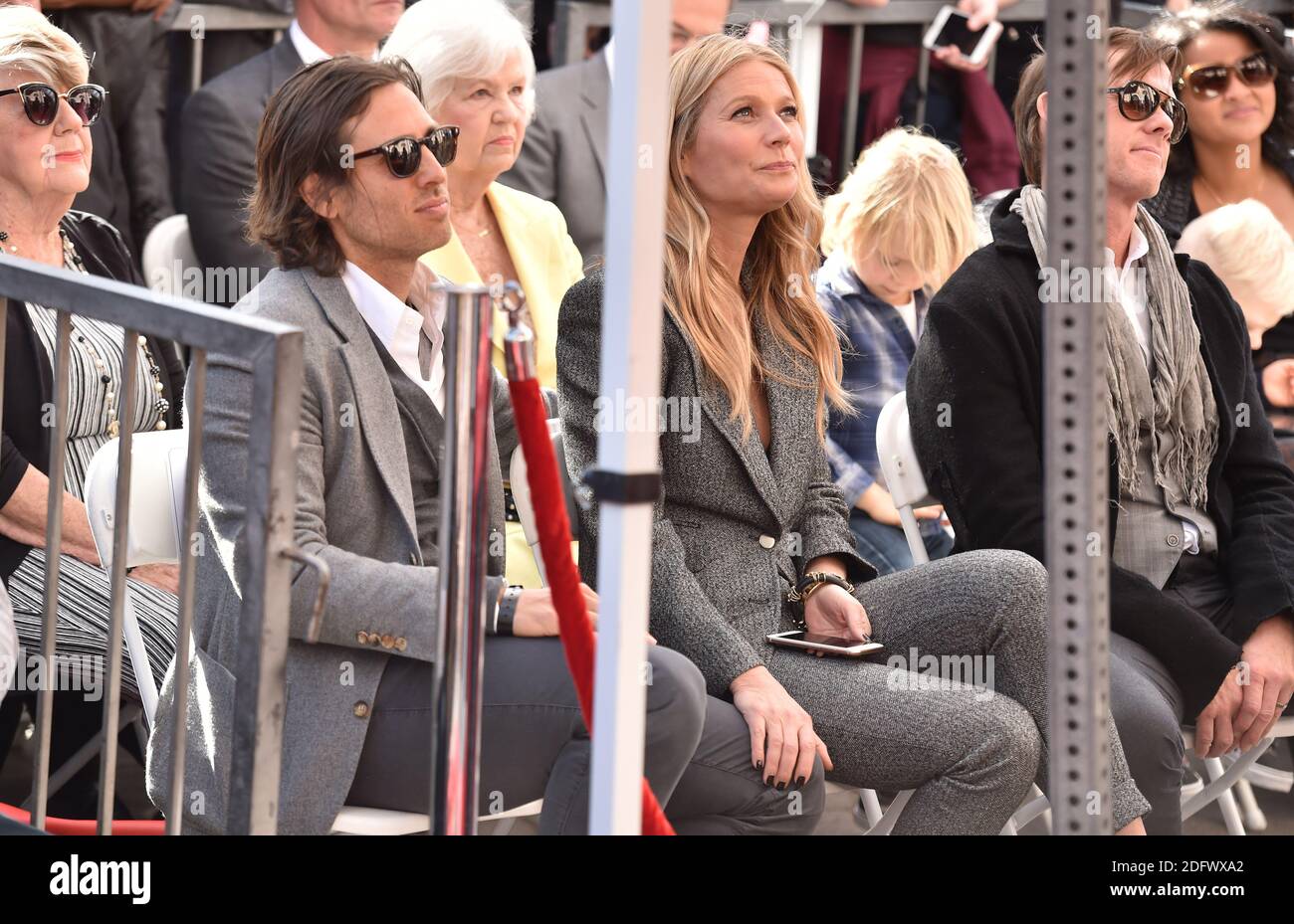 Brad Falchuk and Gwyneth Paltrow attend the ceremony honoring Ryan