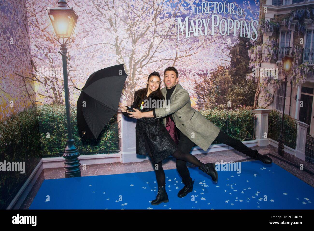 Maxime Dereymez and Denista Ikonomova attending Mary Poppins Returns