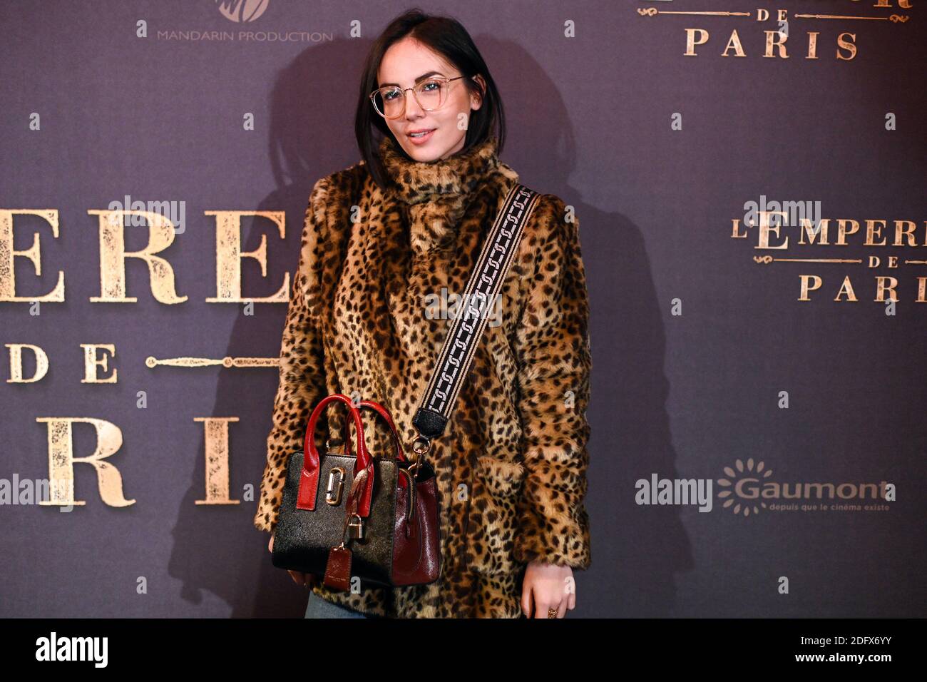 Agathe Auproux attends the L'Empereur de Paris premiere at cinema