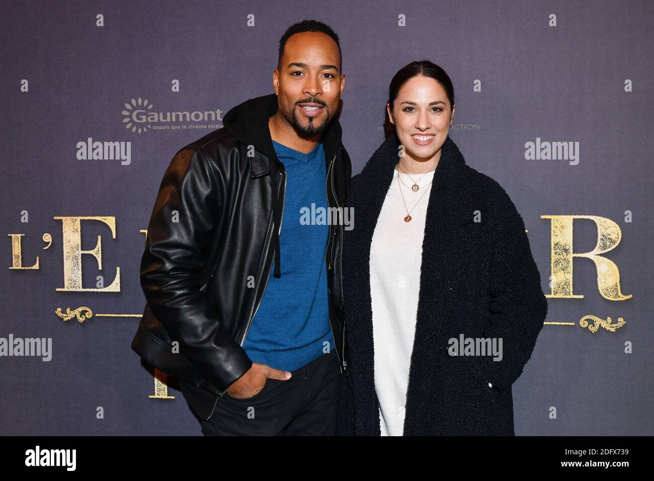 Charlotte Namura and her companion Jean-Luc attend the L'Empereur de Paris premiere at cinema Gaumont Opera on December 10, 2018 in Paris. Photo by Laurent Zabulon/ABACAPRESS.COM Stock Photo