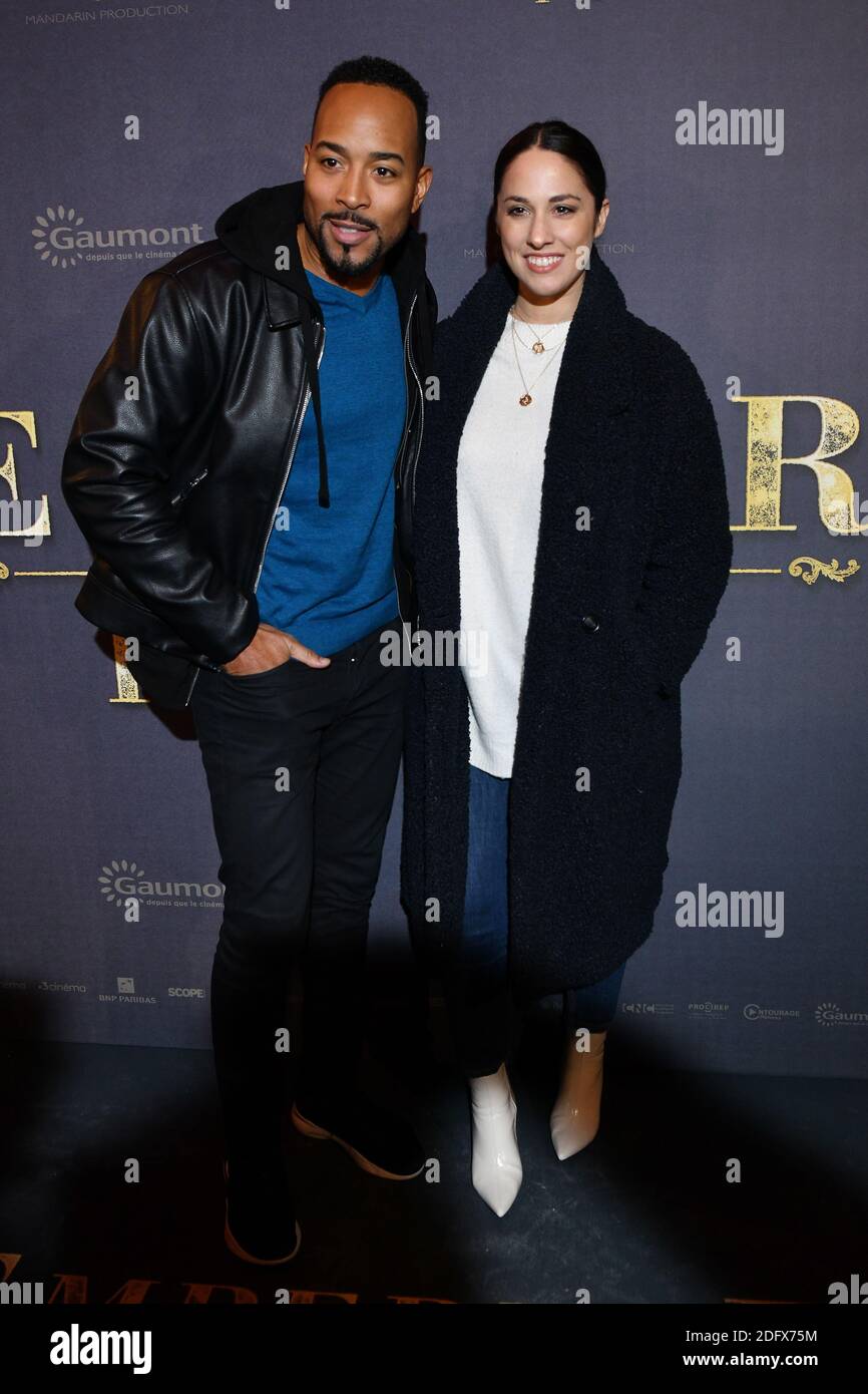 Charlotte Namura and her companion Jean-Luc attend the L'Empereur de Paris premiere at cinema Gaumont Opera on December 10, 2018 in Paris. Photo by Laurent Zabulon/ABACAPRESS.COM Stock Photo
