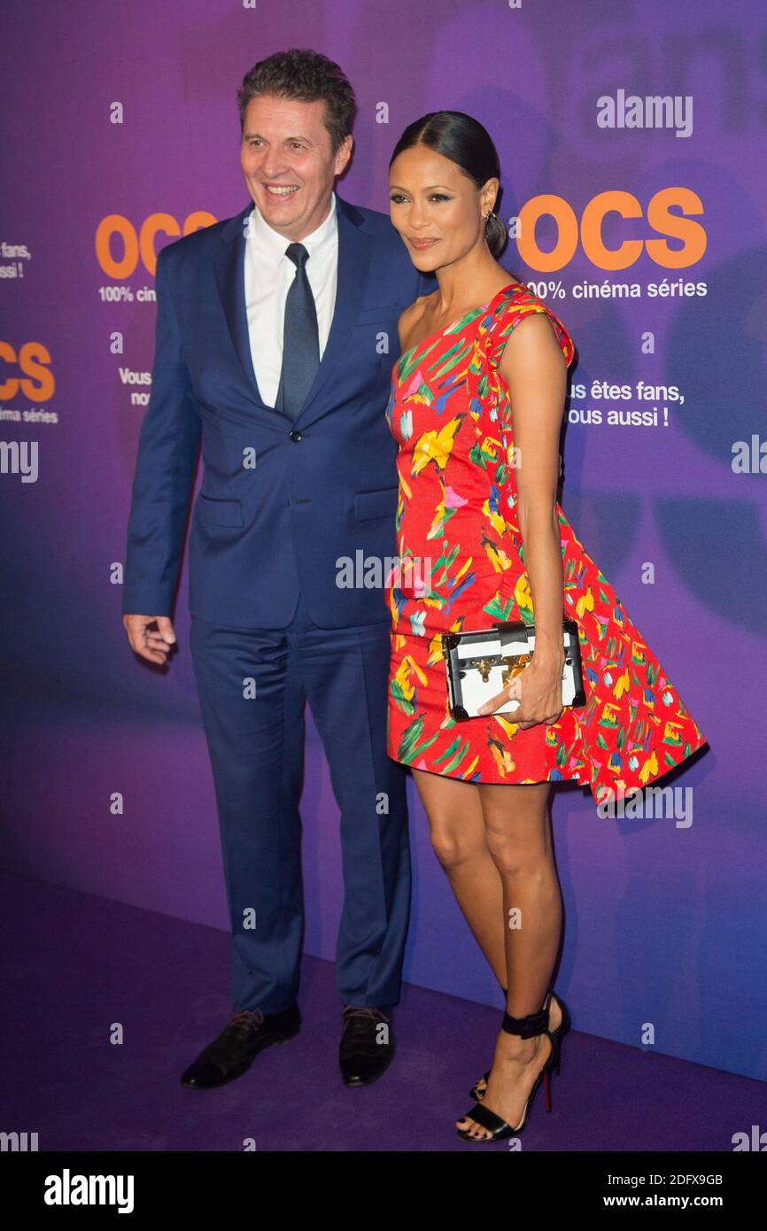 Serge Laroye - Dg OCS and Thandie Newton with Louis Vuitton dress and