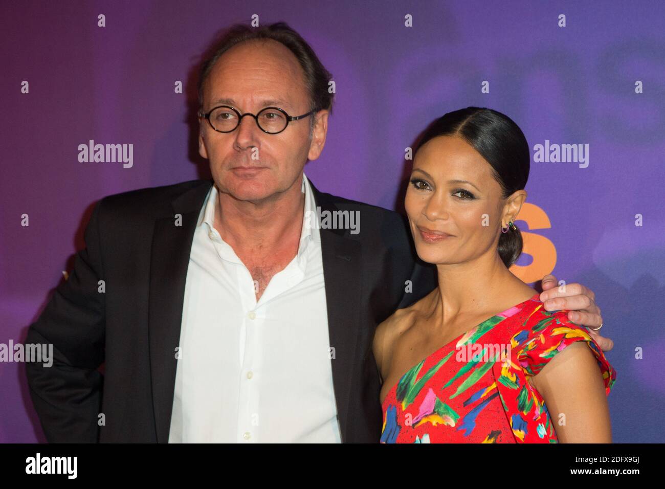 Guillaume Jouhet - OCS DG and Thandie Newton with Louis Vuitton dress