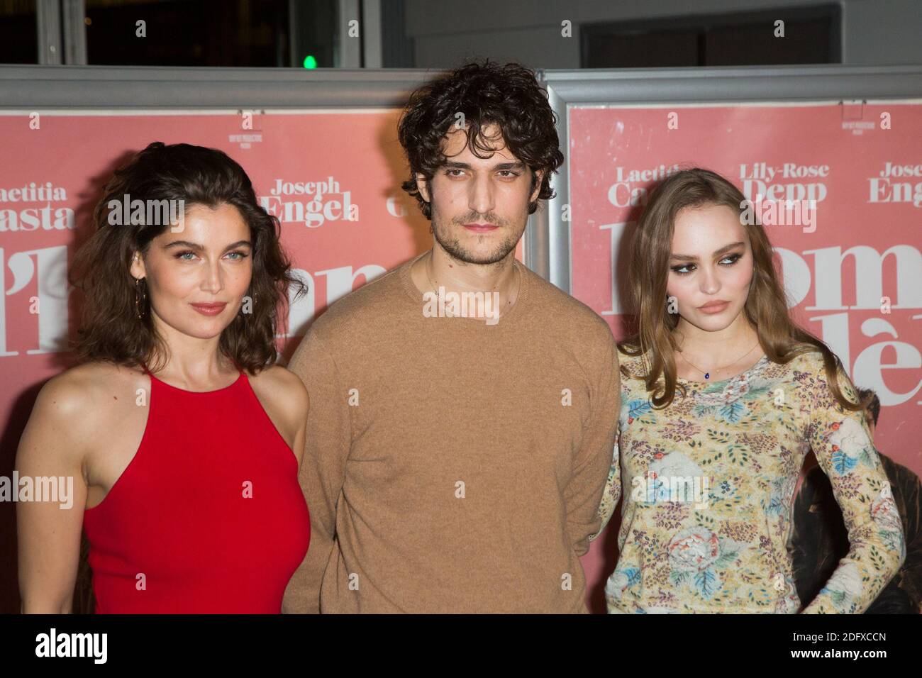 Laetitia Casta, Louis Garrel and Lily-Rose Depp attends L'Homme Fidele