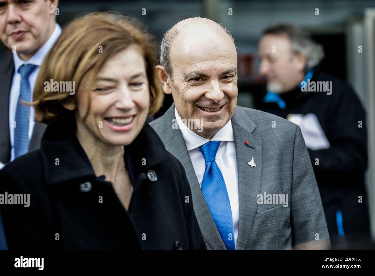 Florence Parly, Minister of the Armies, visits the Dassault Aviation ...