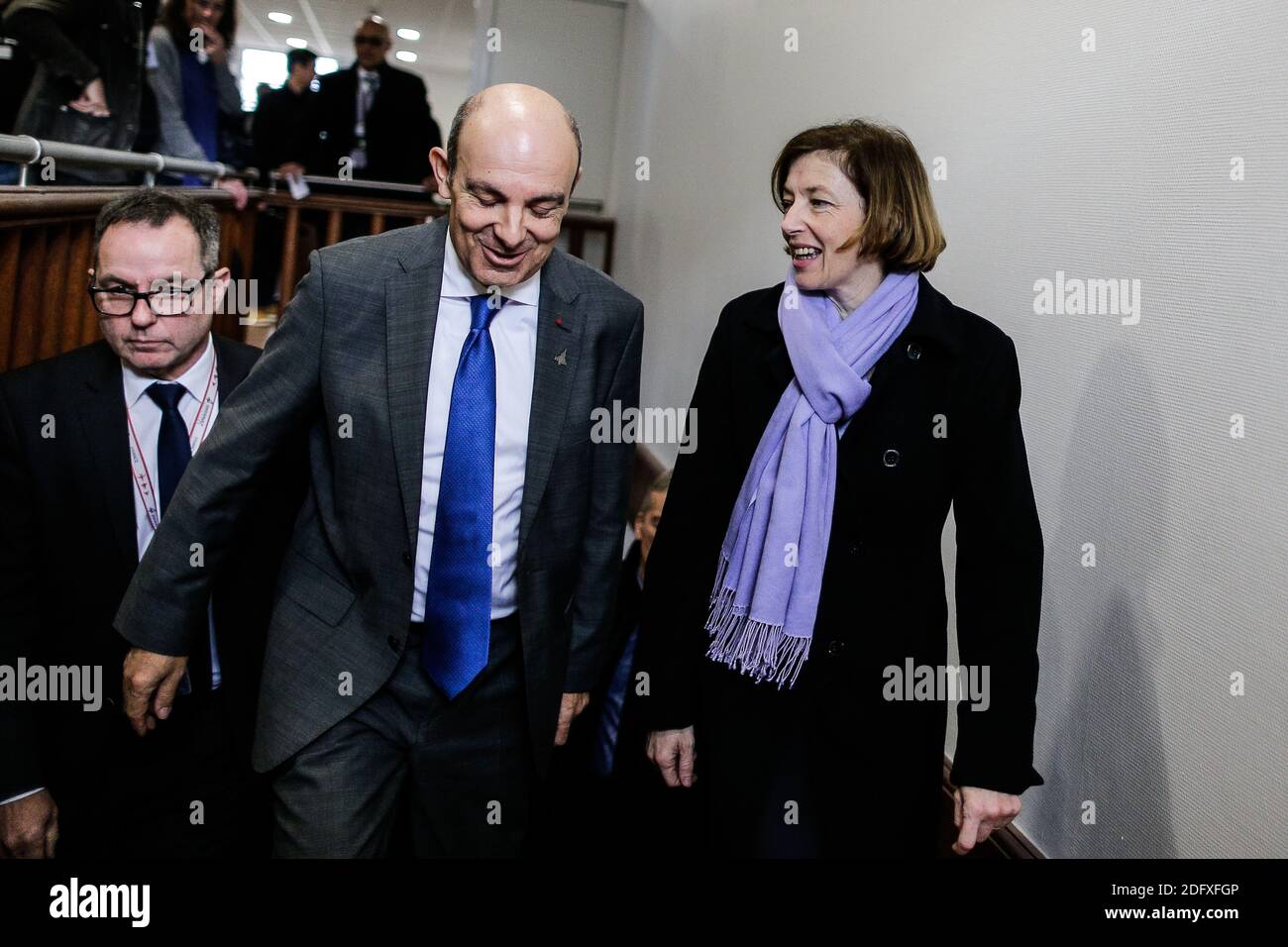 Florence Parly, Minister of the Armies, visits the Dassault Aviation ...