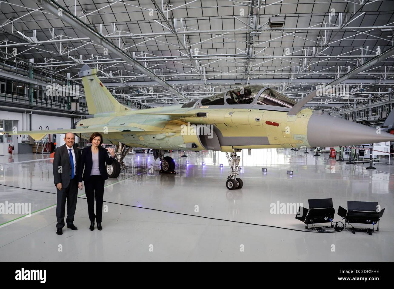 Florence Parly, Minister of the Armies, visits the Dassault Aviation ...