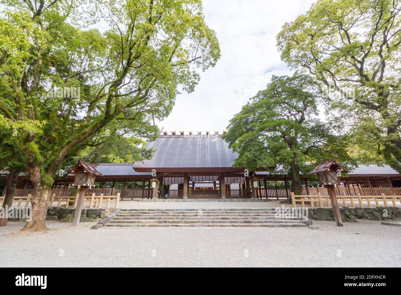 Atsuta Shrine grounds in Nagoya, Japan Stock Photo