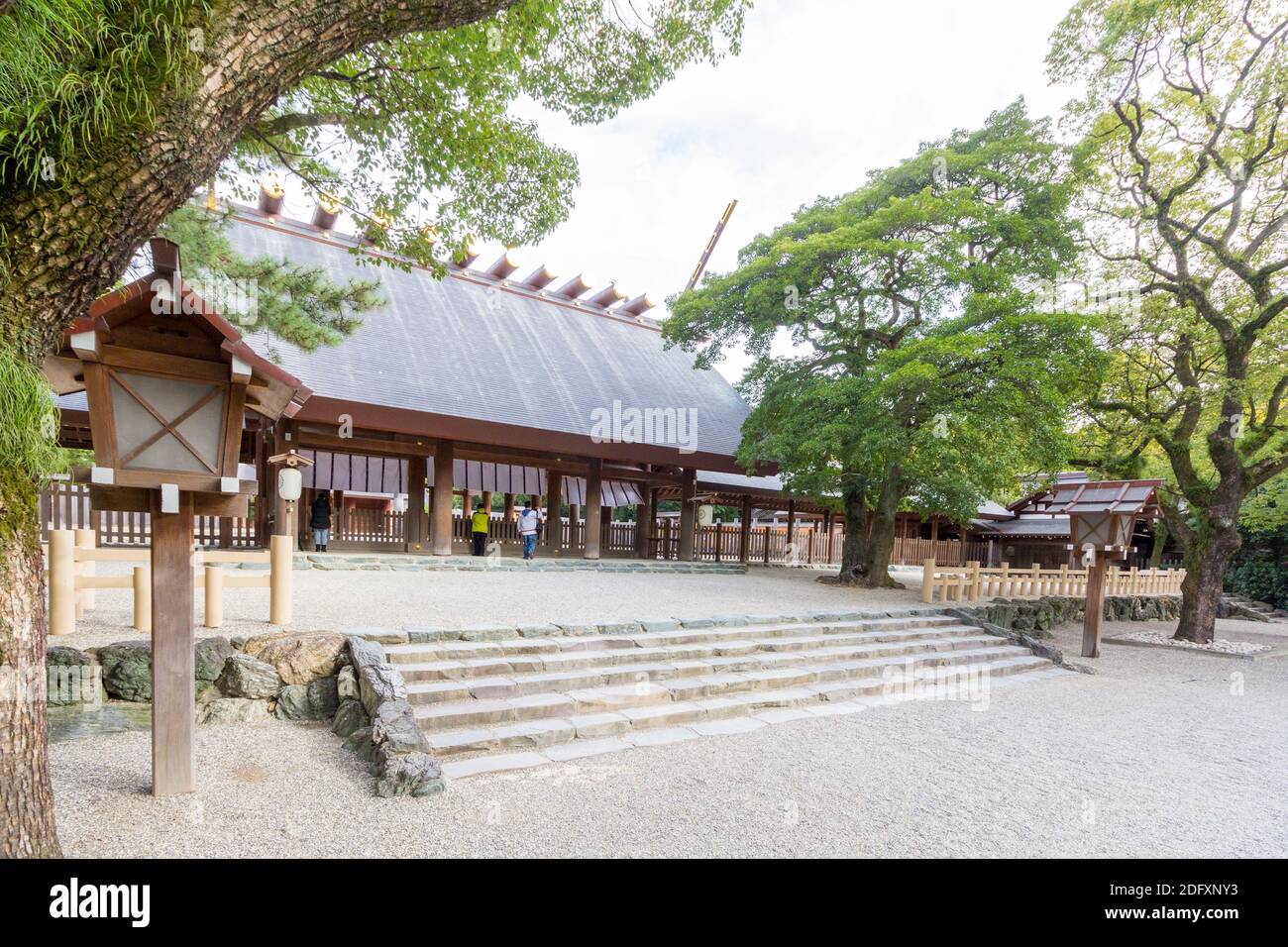 Atsuta Shrine grounds in Nagoya, Japan Stock Photo