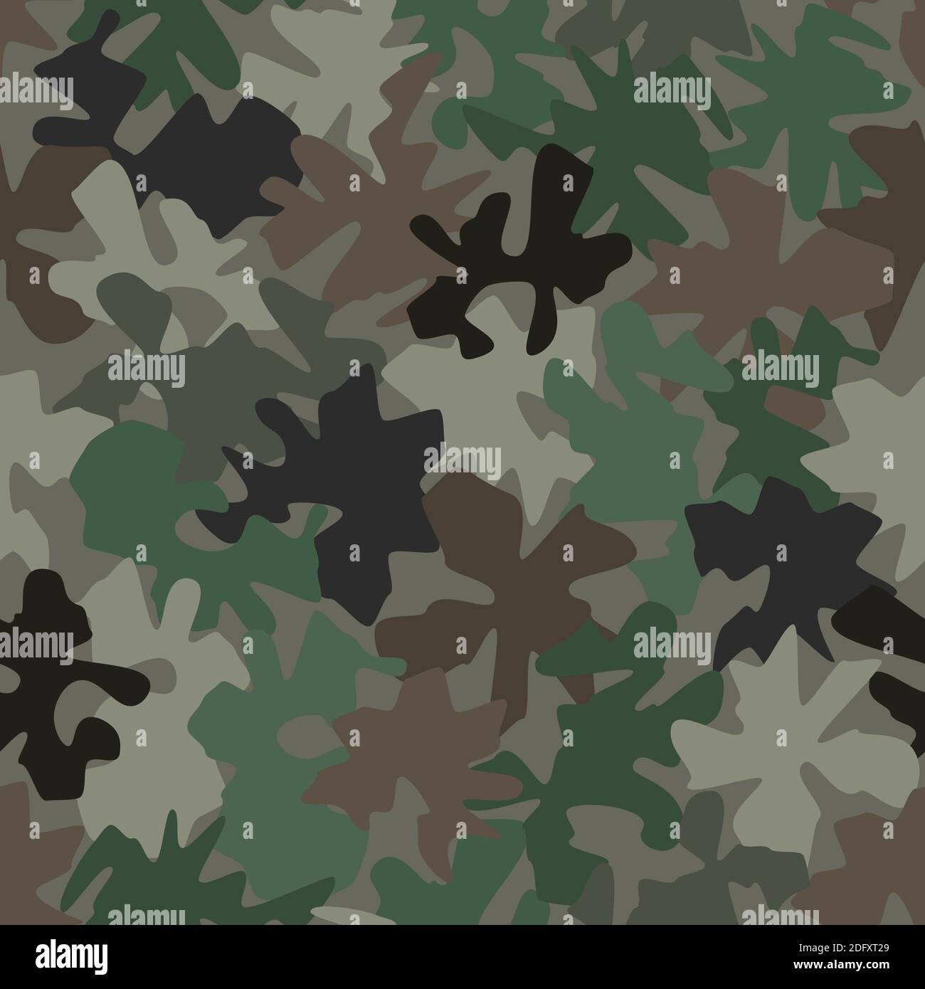 Green and brown camouflage pattern background seamless vector ...