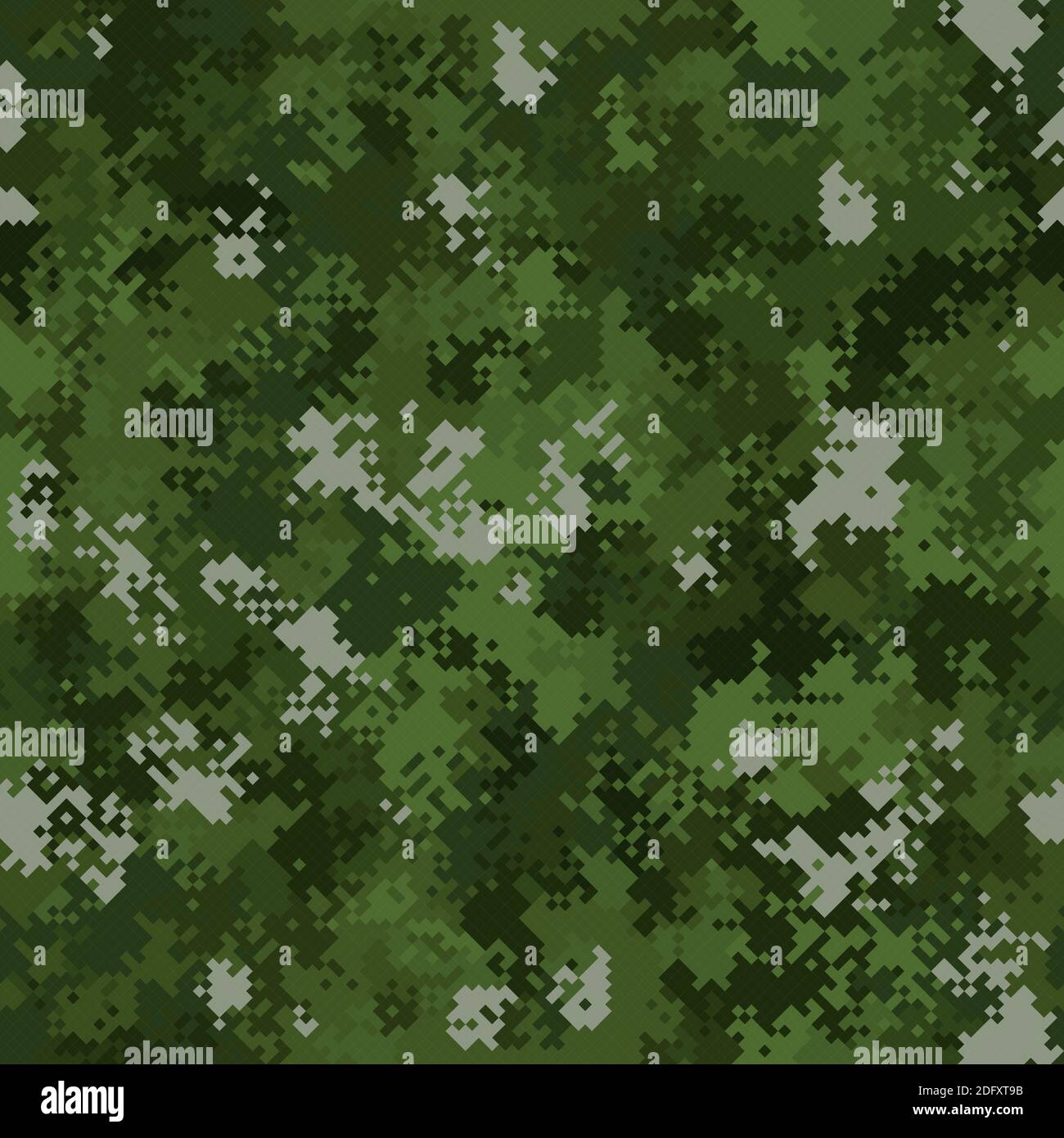 Seamless digital woodland pixel camo texture vector for army textile ...