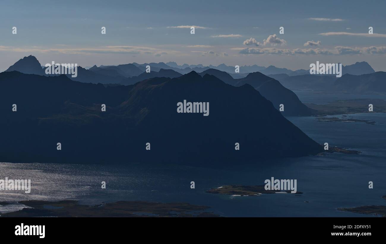Lofoten islands aerial hi-res stock photography and images - Alamy