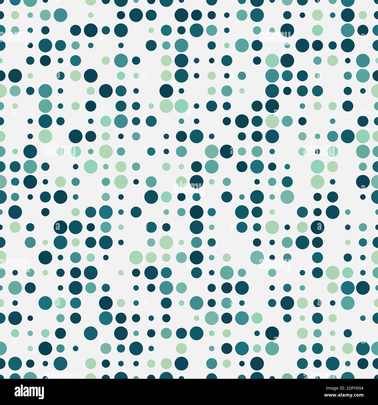 Seamless pattern colored chaotic circles. Abstract modern endless background Stock Vector
