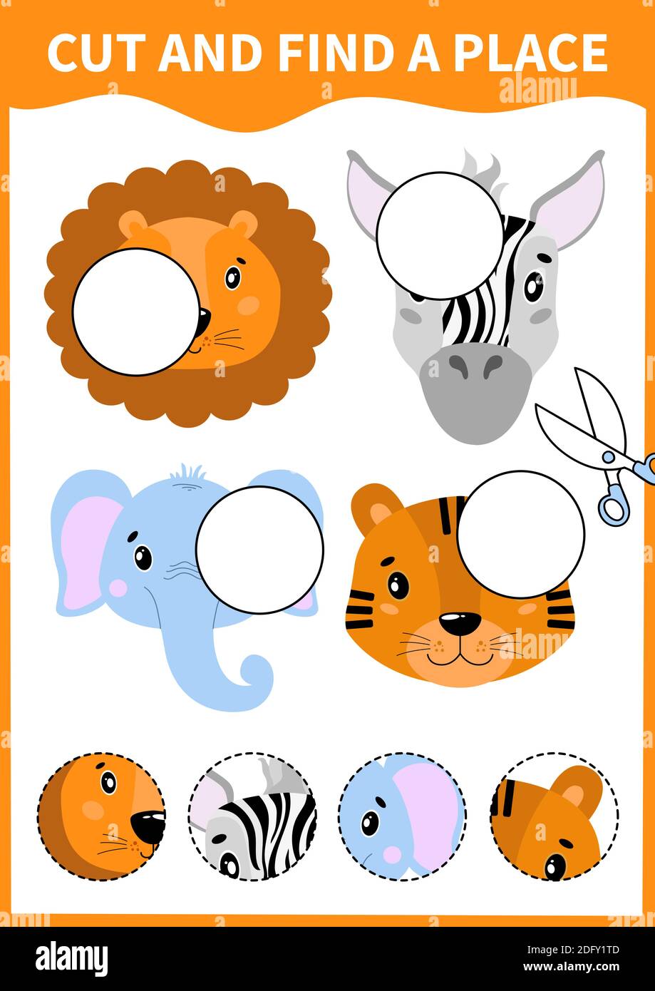 Children board game for preschoolers and primary school students for kids educational head portrait animal Stock Vector Image & Art - Alamy Children board game for preschoolers and primary school students for kids educational head portrait animal Stock Vector Image & Art - Alamy
