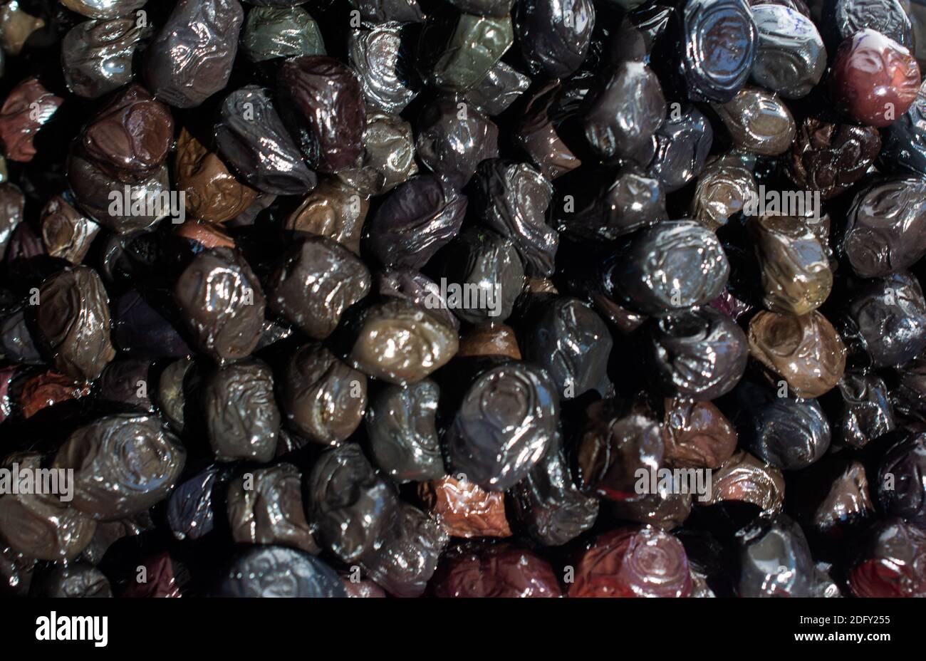 Black olives as health food preserved in olive oil Stock Photo Alamy