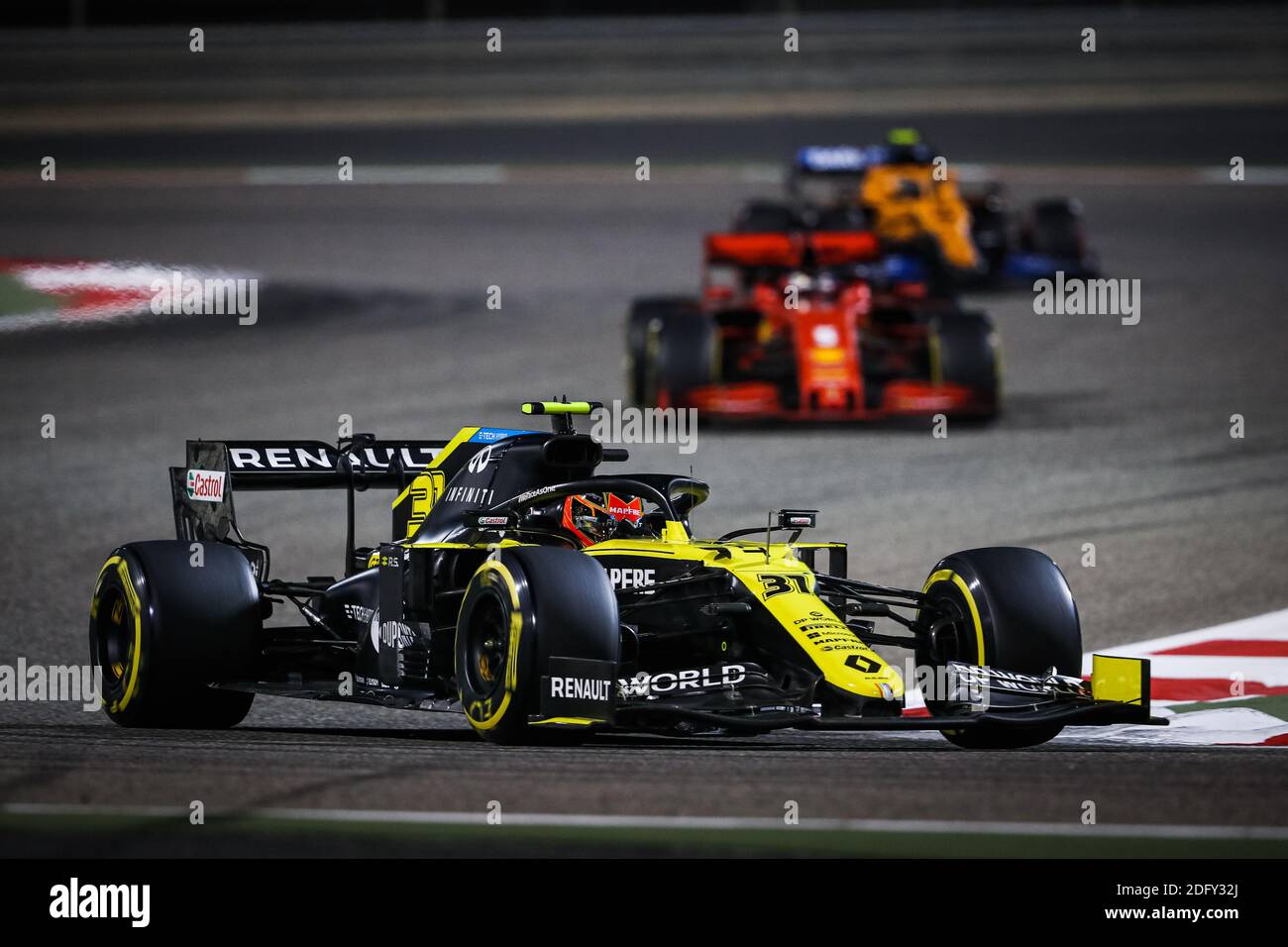 Sakhir, Bahrain. 06th Dec, 2020. 31 OCON Esteban (fra), Renault F1 Team  RS20, action during the Formula 1 Rolex Sakhir Grand Prix 2020, from  December 4 to 6, 2020 on the Bahrain