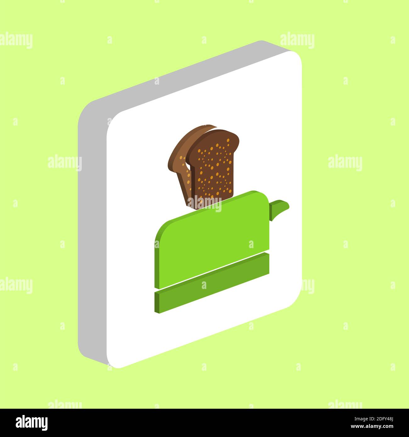 Toaster Simple vector icon. Illustration symbol design template for web