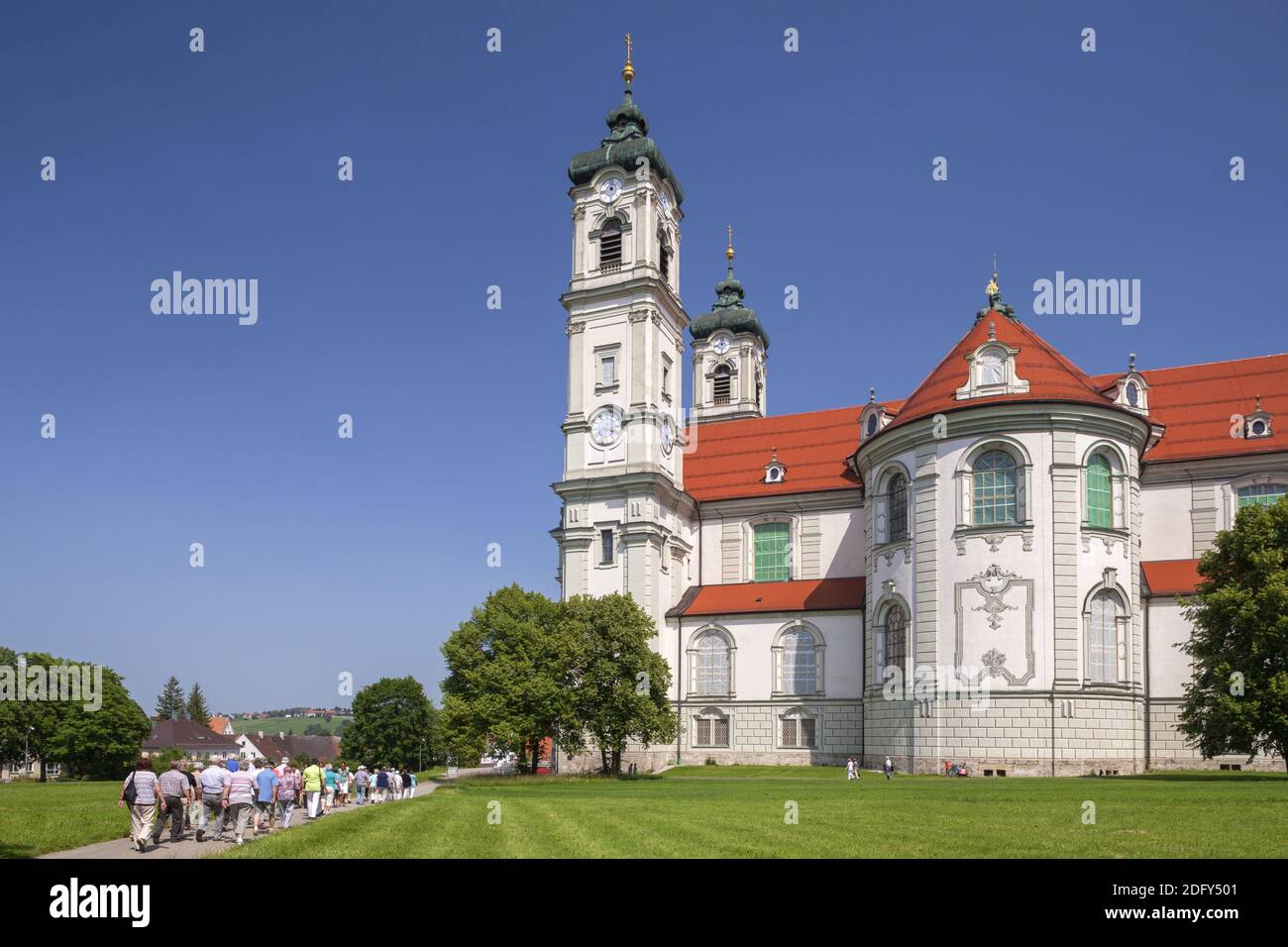 geography / travel, Germany, Bavaria, Ottobeuren, Benedictine monastery Ottobeuren, Swabia, Lower Allg, Additional-Rights-Clearance-Info-Not-Available Stock Photo