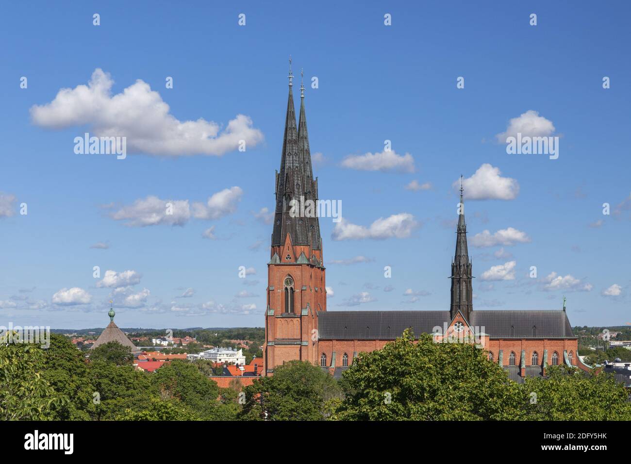 geography / travel, Sweden, Uppsala laen, Uppsala, cathedral St. Erik in Uppsala, Uppland, Additional-Rights-Clearance-Info-Not-Available Stock Photo