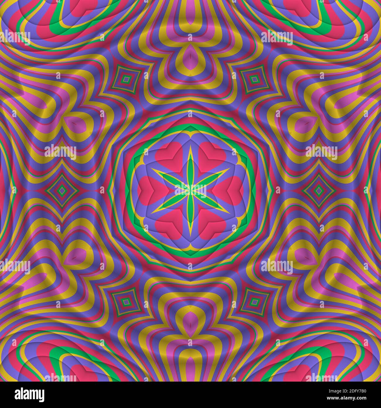 Beautiful 3d kaleidoscope symmetrical mandala design pattern wallpaper.  Ideal for web backgrounds and textures, overlays etc Stock Photo - Alamy, image size:1300x1390