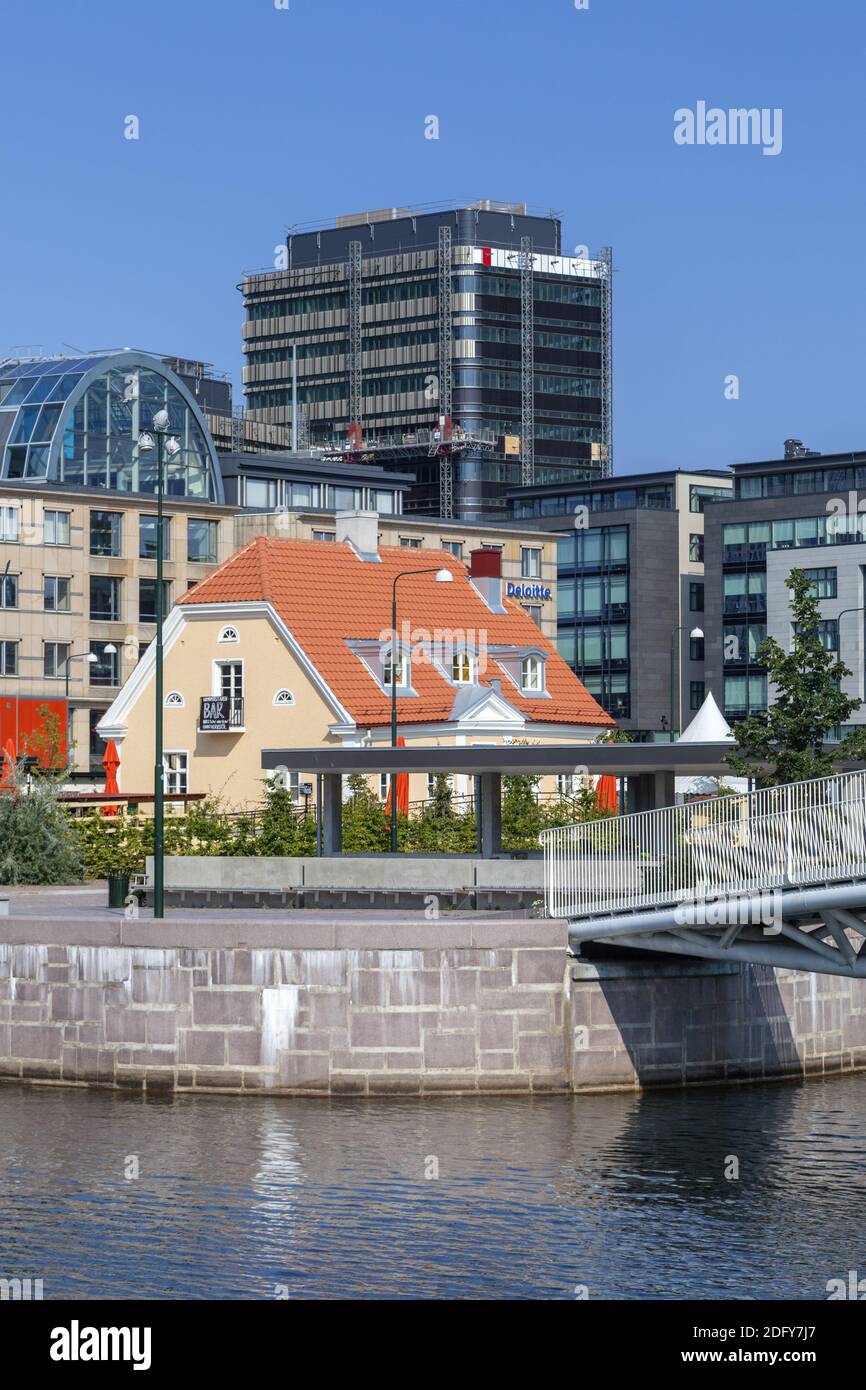 geography / travel, Sweden, conserve / Scania, Malmo, houses at Inner Harbour in Malmo, Skåne laen, Additional-Rights-Clearance-Info-Not-Available Stock Photo