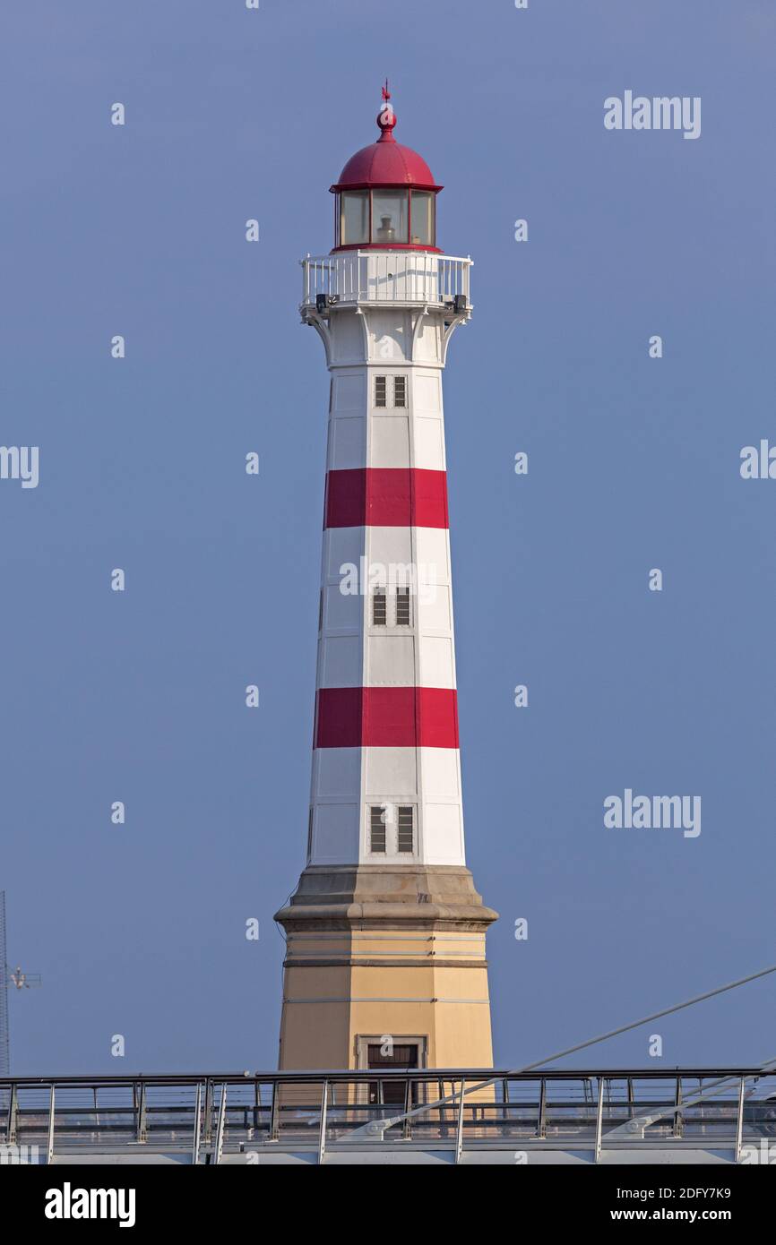 geography / travel, Sweden, conserve / Scania, Malmo, lighthouse Malmo at Inner Harbour, Malmo, Skåne , Additional-Rights-Clearance-Info-Not-Available Stock Photo