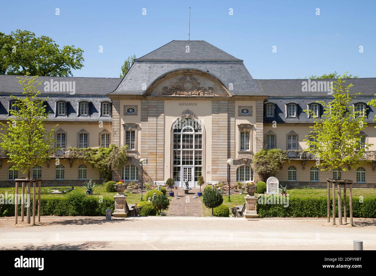 geography/travel, Germany, Lower Saxony, Bad Nenndorf, grand hotel esplanade, former sulphur bathhouse, Additional-Rights-Clearance-Info-Not-Available Stock Photo