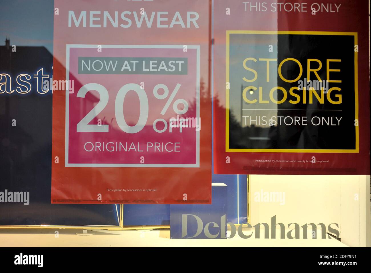 Debenhams Store Front Stock Photo