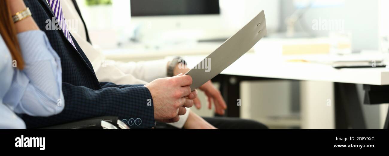 Hardworking colleagues in office Stock Photo