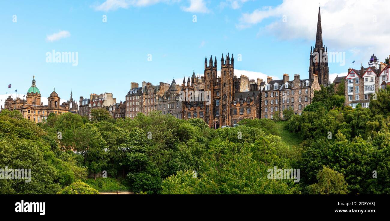 Old town of Edinburgh, Scotland Stock Photo