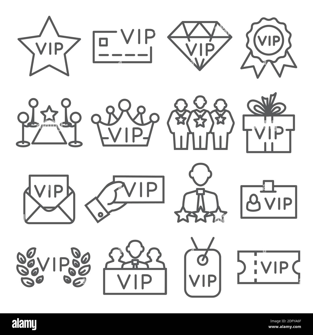 VIP icon blue, isolated on white background Stock Photo - Alamy