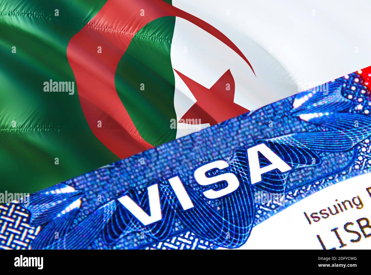 Algeria visa hi-res stock photography and images - Alamy