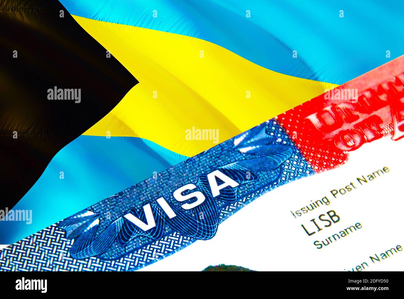 Bahamas Immigration Visa Closeup Visa To Bahamas Focusing On Word VISA bahamas-immigration-visa-closeup-visa-to-bahamas-focusing-on-word-visa