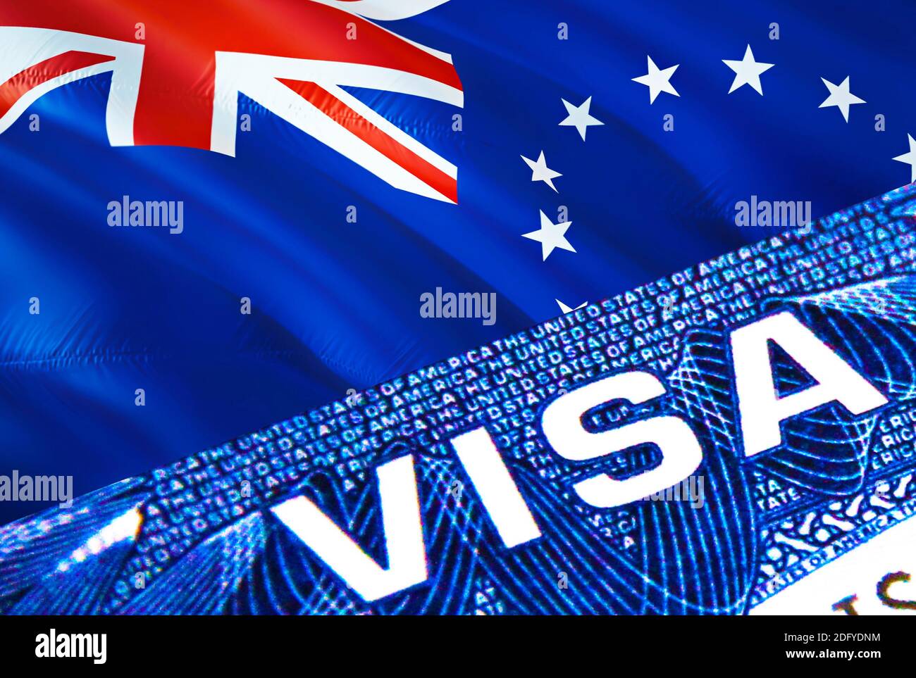 cook-islands-visa-document-close-up-passport-visa-on-cook-islands-flag-cook-islands-visitor
