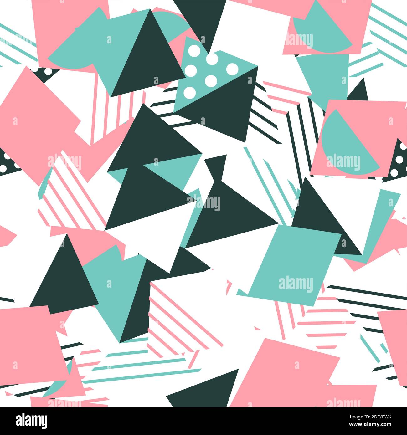 colored Geometric Seamless Pattern Background. Vector Illustration ...
