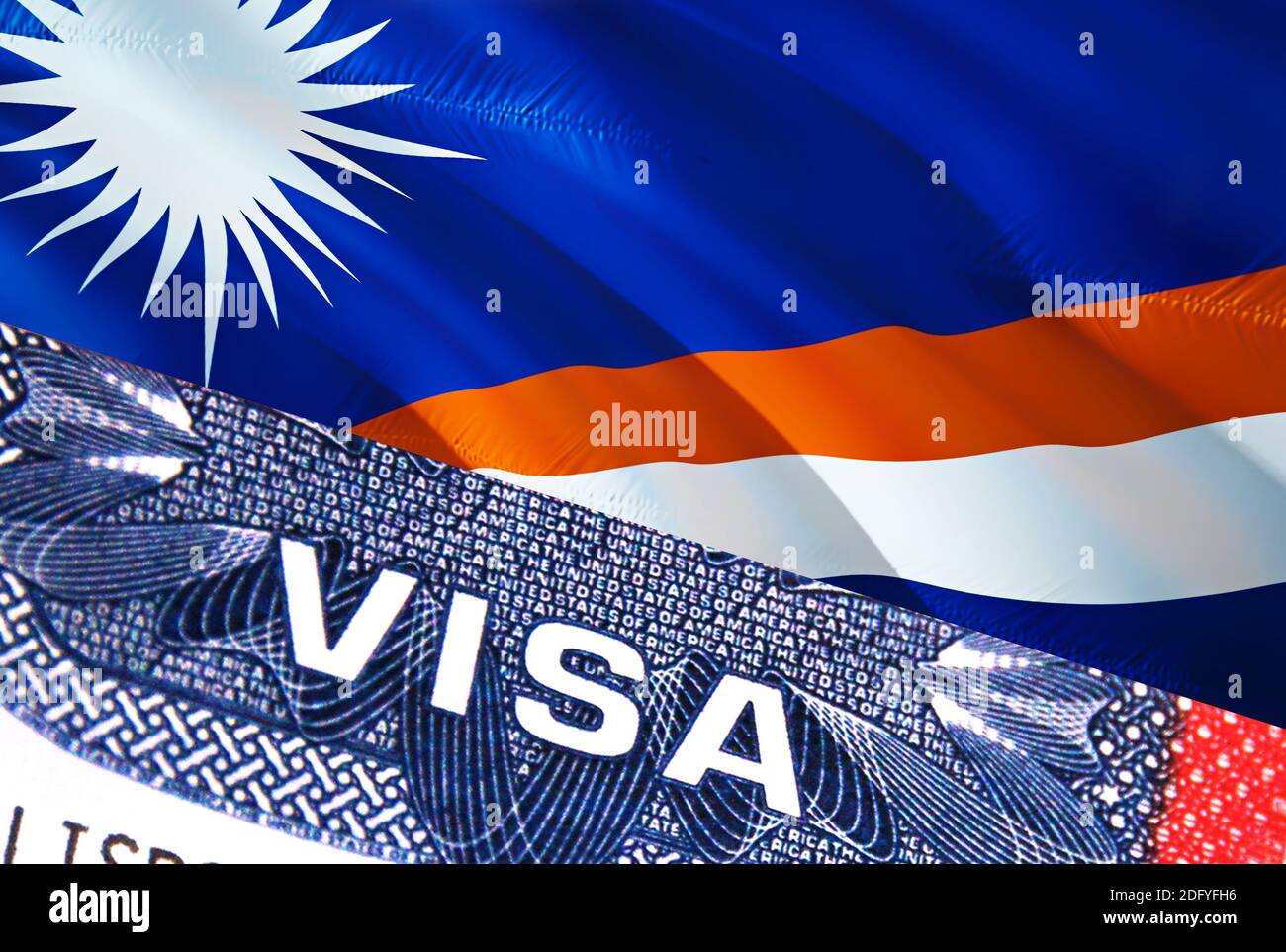 Marshall Islands Visa Document With Marshall Islands Flag In Background Marshall Islands Flag marshall-islands-visa-document-with-marshall-islands-flag-in-background-marshall-islands-flag