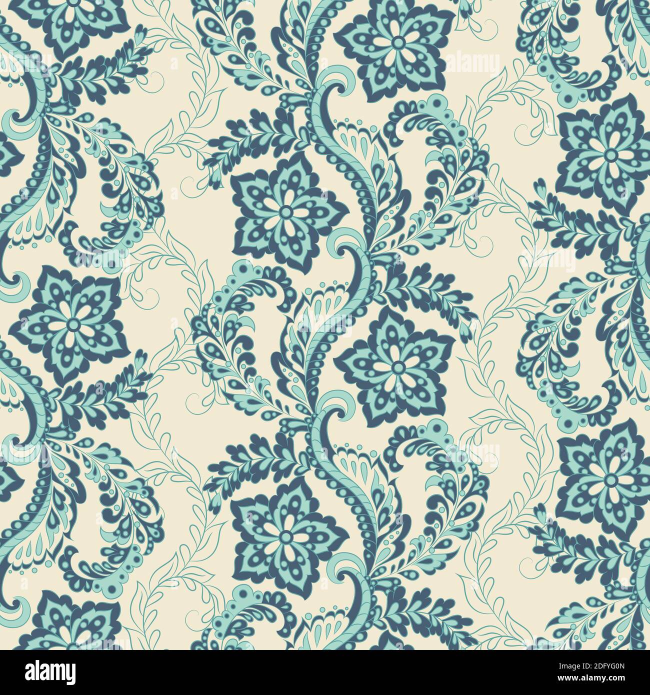 floral seamless pattern. colorful vector background Stock Vector