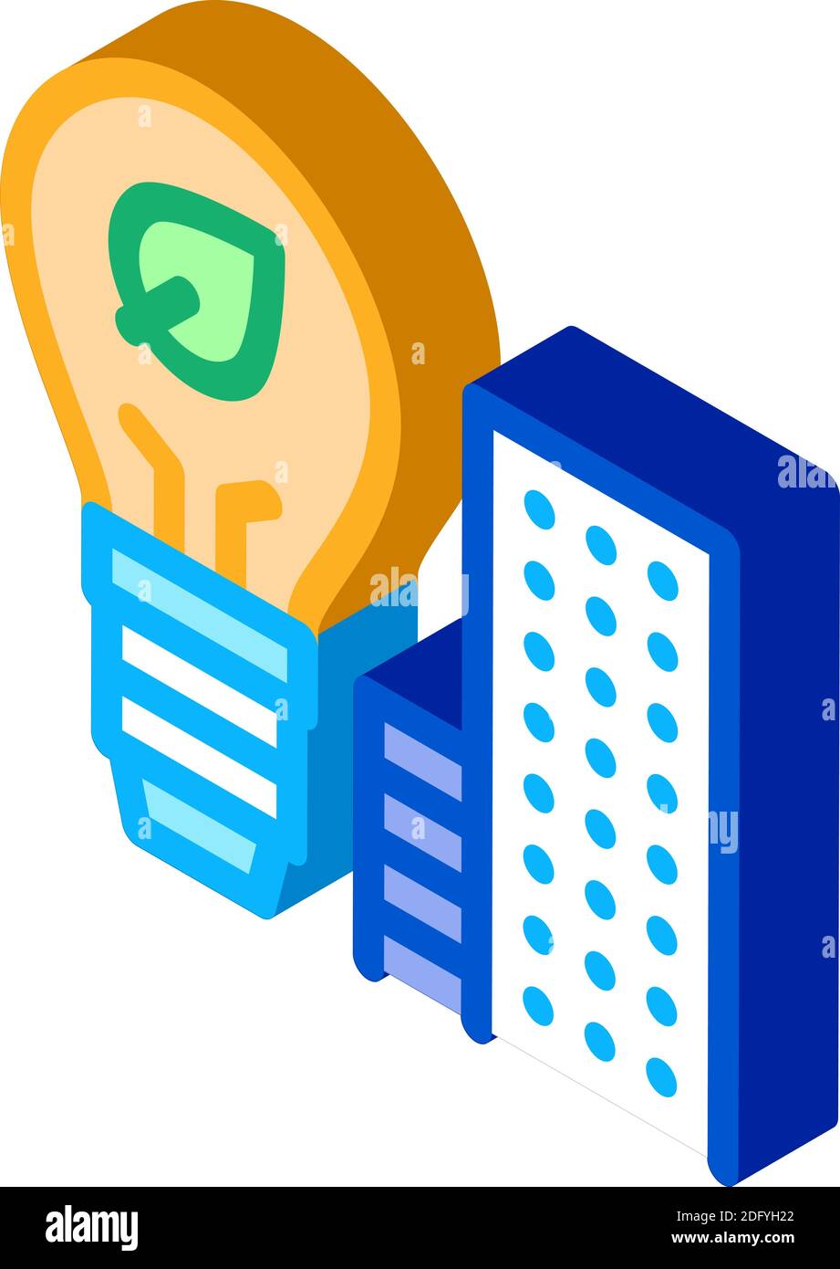 smart city buildings isometric icon vector illustration Stock Vector ...