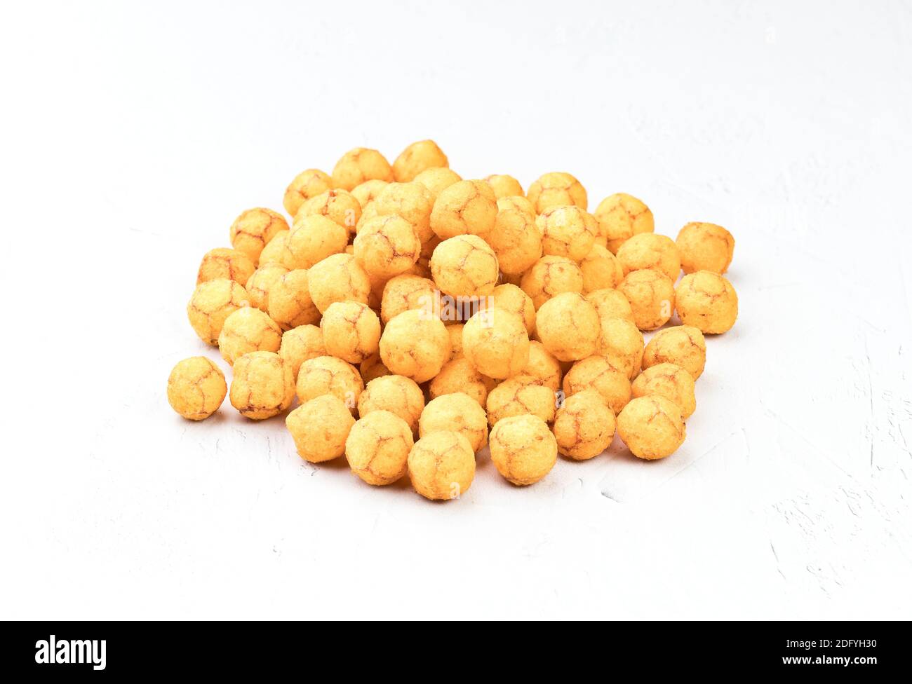 Cheese Flavored Corn Ball Snack Stock Photo Alamy