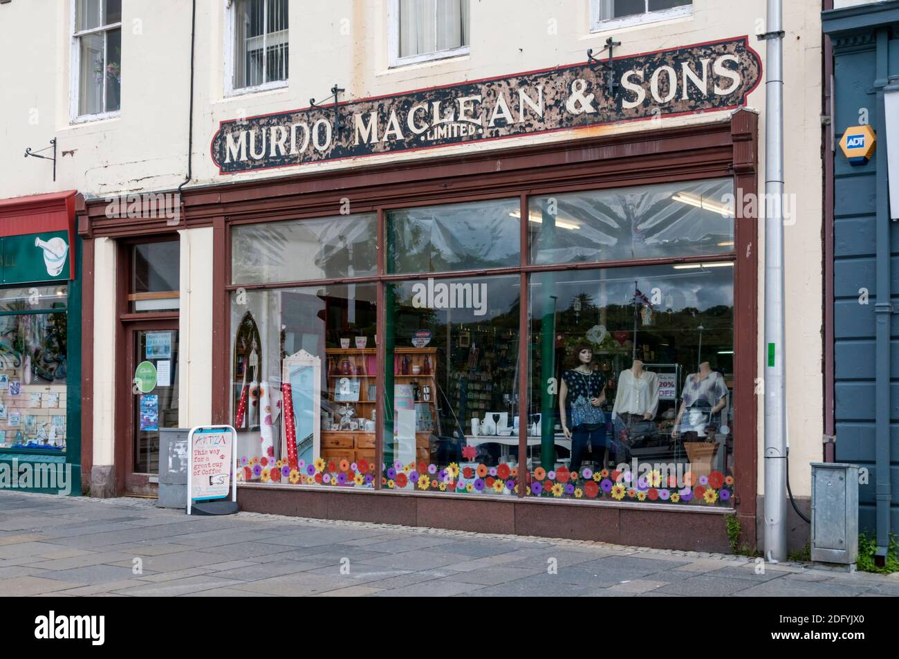 Murdo Maclean & Sons Limited shop in Stornoway on the island of Lewis in the Outer Hebrides. Stock Photo
