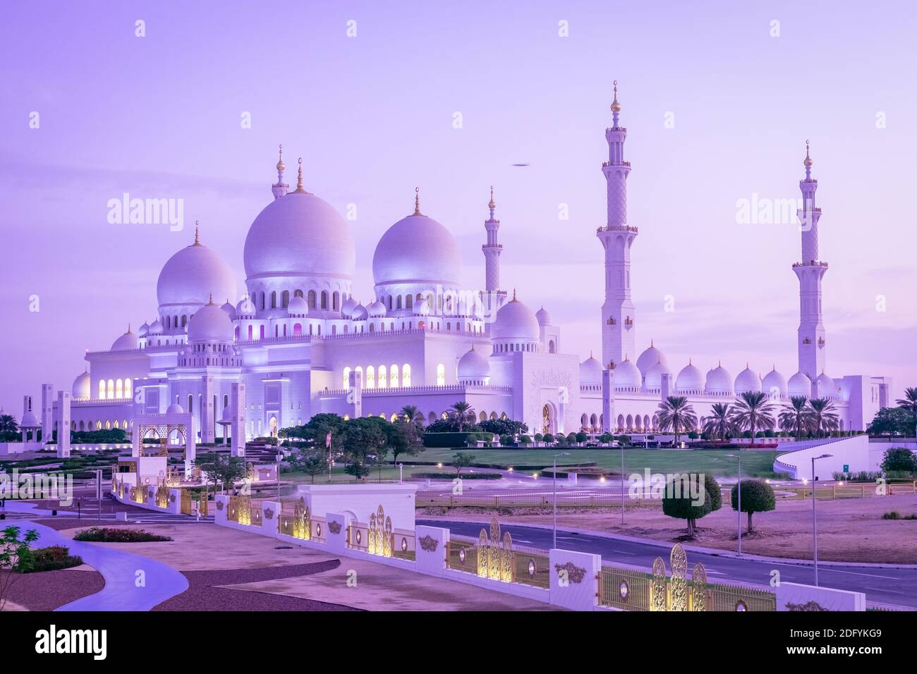 Abu Dhabi sheikh zayed grand mosque, United Arab Emirates Stock Photo