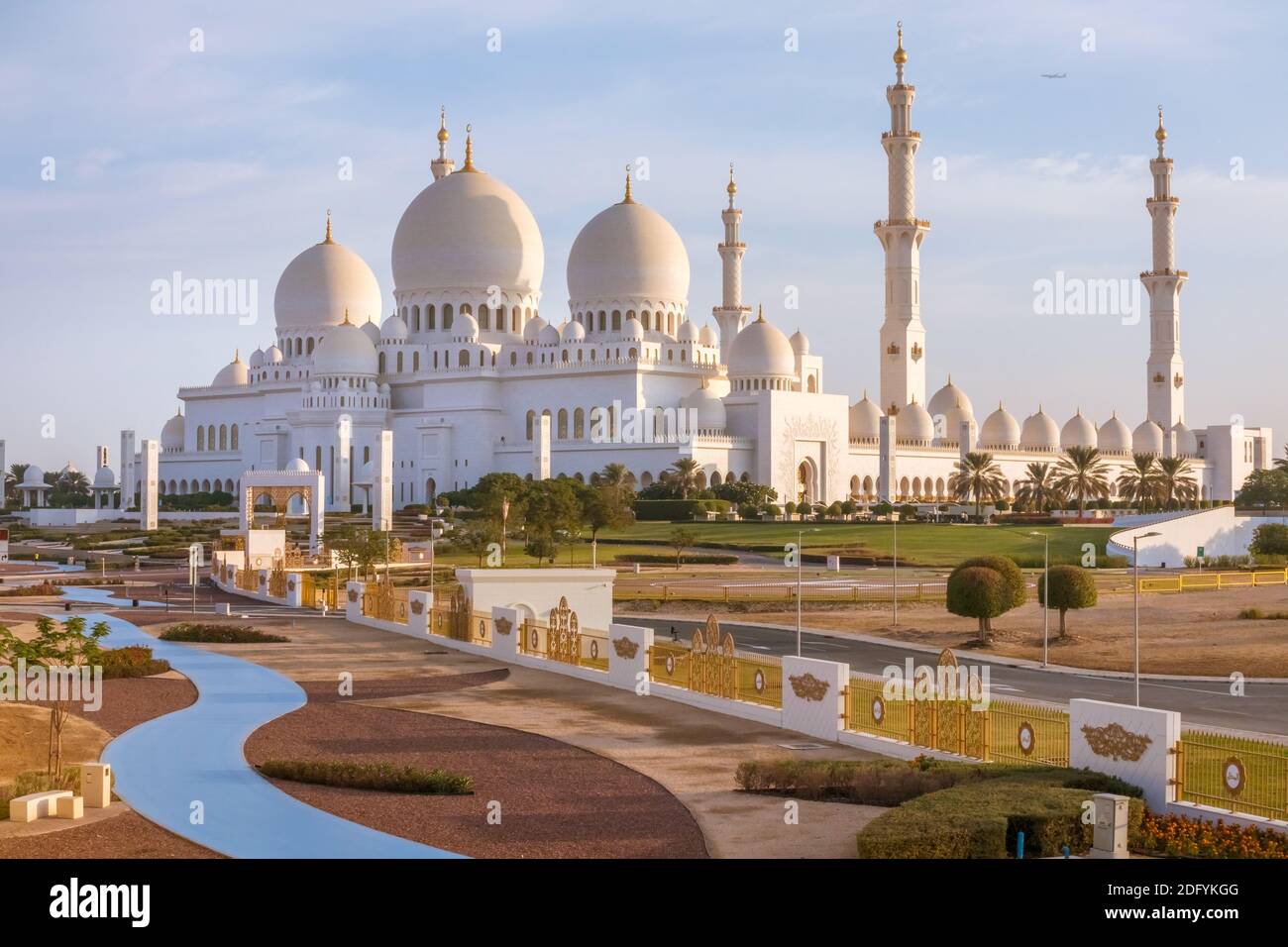 Abu Dhabi sheikh zayed grand mosque, United Arab Emirates Stock Photo