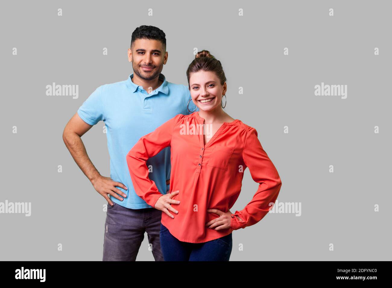 Woman hands on hips looking at camera hi-res stock photography and images -  Page 5 - Alamy