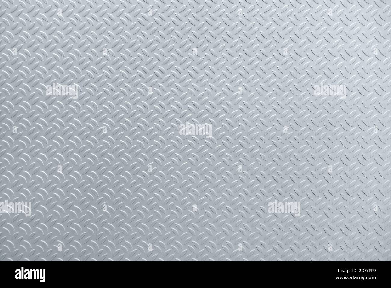 Industrial, silver-colored checker plate with abstract pattern Stock Photo