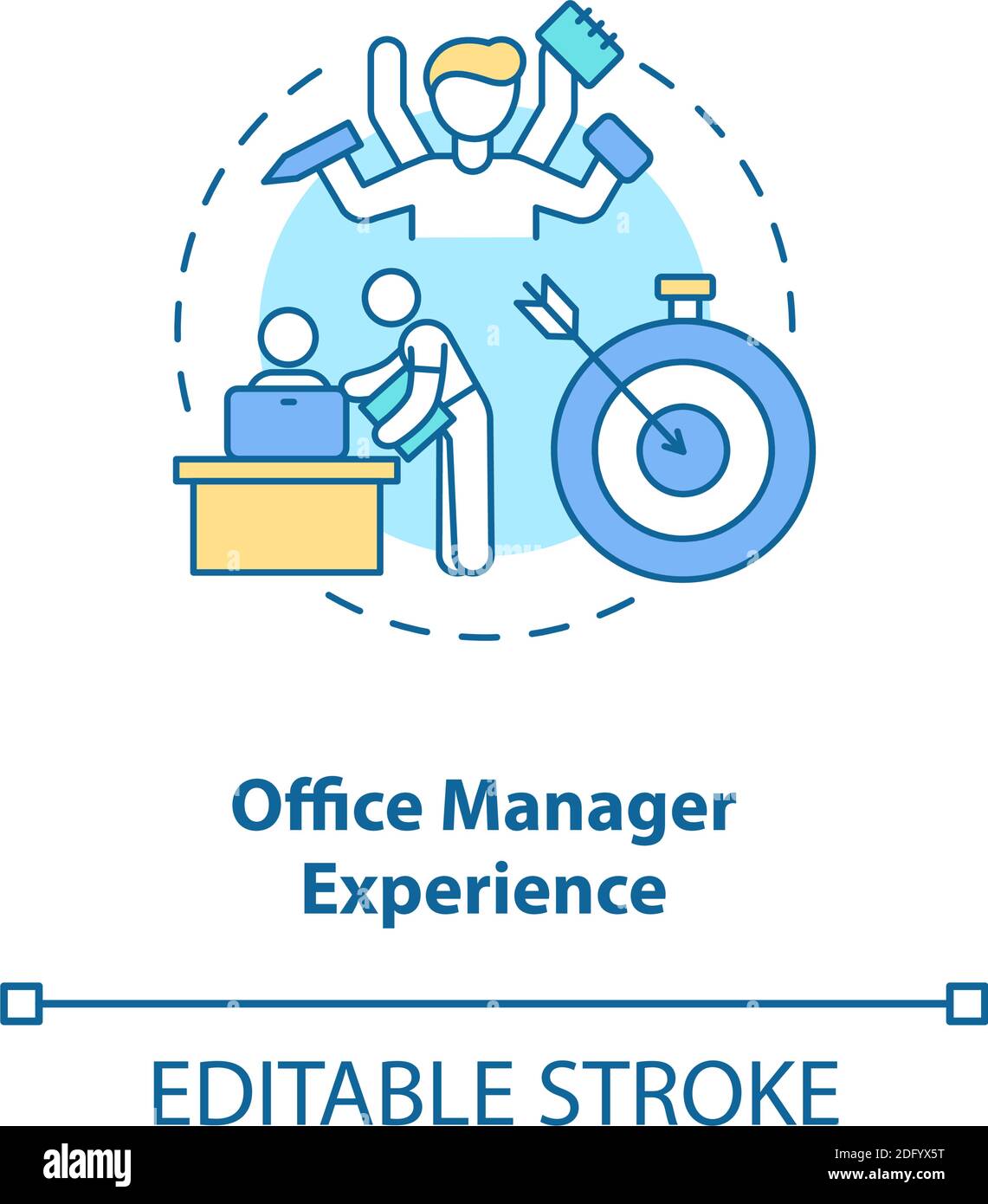 Office manager experience concept icon Stock Vector Image & Art Alamy