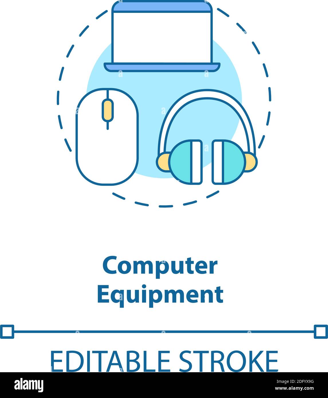 Computer equipment concept icon Stock Vector Image & Art Alamy