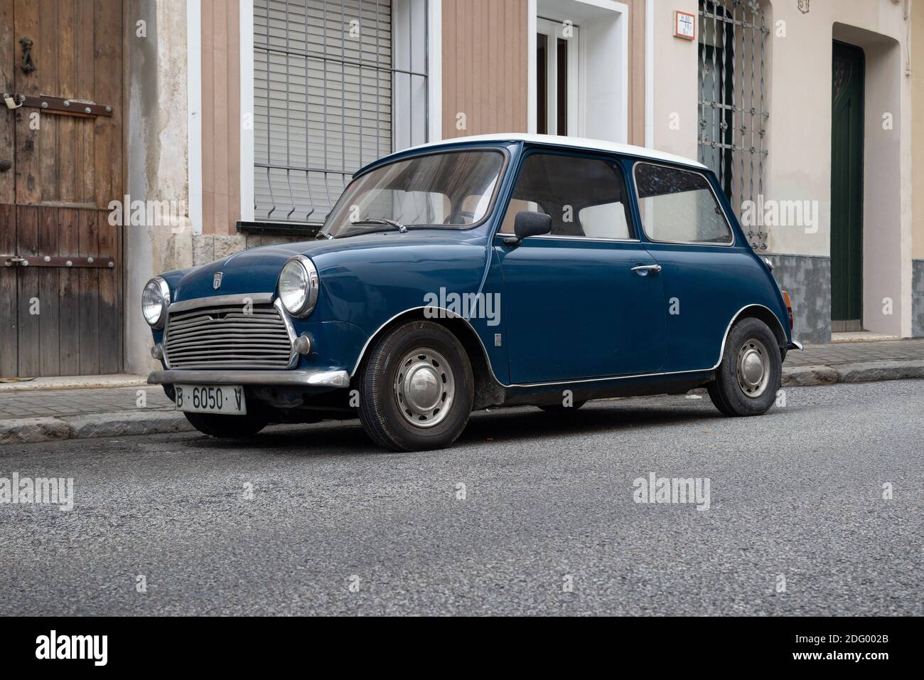 Sabadell Spain November 26 1969 Mark Iii Rover Mini Cooper 850 Aka Morris Mini Or Austin Mini Stock Photo Alamy